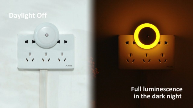 Image of KINUR 6 Pack Night Light, LED Night Lights Plug into wall with Dusk to Dawn sensors, Plug in Night Lights for Kids Room, Bedroom, Bathroom, Baby Nursery,Stair Lights, Hallway Light, Warm White