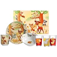 Ritzenhoff & Breker Set Di 6 Bicchieri Per Bambini Happy Zoo, Con Motivi Di Animali (coccodrillo, Zebra, Leone). Capacità 205 Ml, Lavabili In Lavastoviglie. - 6