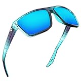 TOREGE Polarized Sports Sunglasses for Men Women Fishing Boating Beach Mountaineering Golf TR77(C9-T