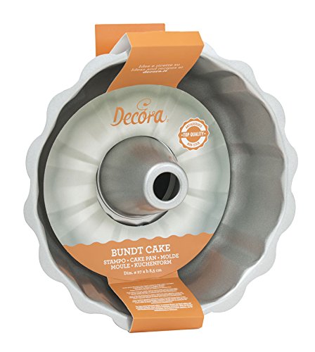 Decora 0070023 Stampo Ciambellone Antiaderente, Acciaio, Grigio