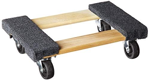 Haul Master | Mover's Dolly 1000 lbs Weight Capacity, L x 12-1/4" W, Grey/Hardwood, 18&quot x 12-14&quot
