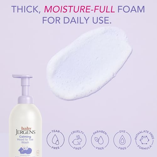 Image of Jergens Baby Calming Head-to-Toe Foaming Wash & Shampoo, 18 Fl Oz (Pack of 6)