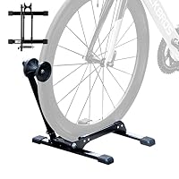 ROCKBROS Fahrradständer Fahrrad Faltbar Hinterradständer aus Kohlenstoffstahl Ideal für 24-27,5” Mountainbikes, Rennräder, Falträder Sport & Freizeit