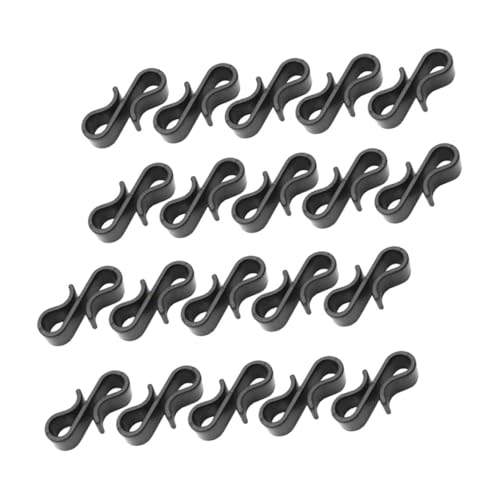 VANZACK 50piezas Clips De s Para Luces Navideñas Ganchos De Plástico Installation Fácil Para Canaletas y Tejas