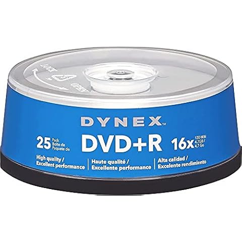Dynex DX-DVDPR25 DVD+R ディスクスピンドル 25枚パック 16枚 Cover