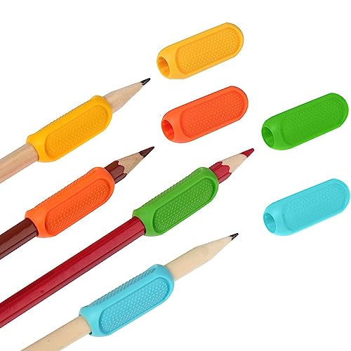 Giantree 8 Unidades de Ayuda de Escritura para Bolígrafos para Niños, Soporte de Silicona para Escribir a Mano, Ayuda para Niños, Agarre Triangular para Lápices, Pencil Grips for Kids