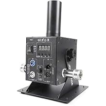Co2 jet Machine with 12x3W LED, 110V 70W Cannon Fog Machine w/ 6m Gas Hose, DMX 6 Channels Control Jet Machine for Party Disco DJ Band Night Club Event Show, R/G/B 3in1 Color Mixing
