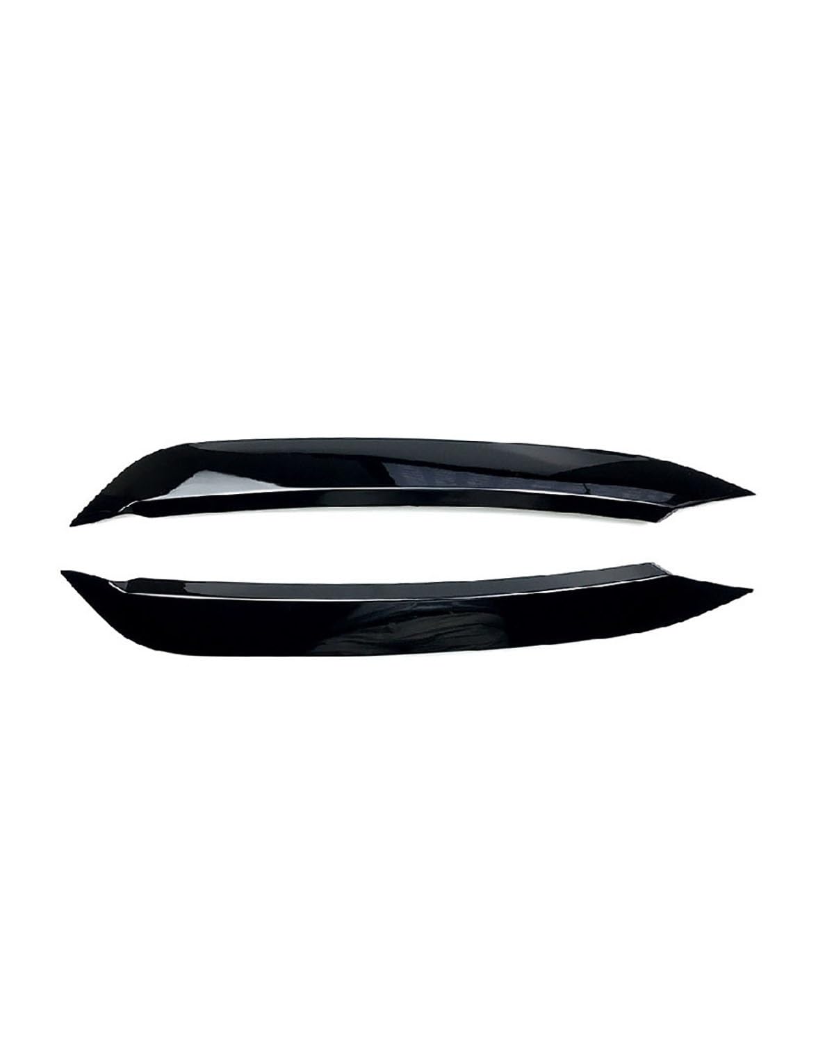 Ciglia Auto Per Polo Mk6 6a generazione 2018 faro anteriore con lampada a forma di sopracciglio accessori per modifiche esterne dell'auto Sopracciglia Fari(Bright black)