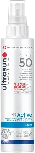 Ultimate Sun Protection with Ultrasun Active Sports Sunscreen Spray SPF 50 PA++++—Fast-Absorbing, Long-Lasting, Water-Resi...
