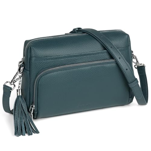 Image of befen Genuine Leather Crossbody Bags for Women Leather Wallet Travel Purse