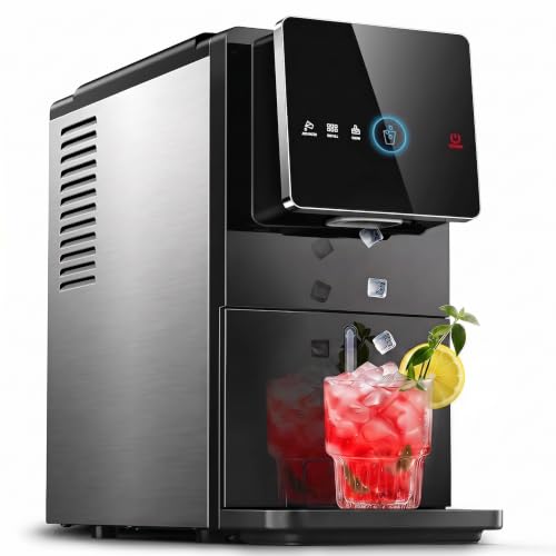 Image of Silonn Nugget Ice Maker Countertop, Auto-Dispense Ice System, Self-Cleaning Ice Machine, 40 lbs Per Day Soft Chewable Ice, Self-Dispensing Nugget Ice Maker for Home Kitchen, Office and Party Use