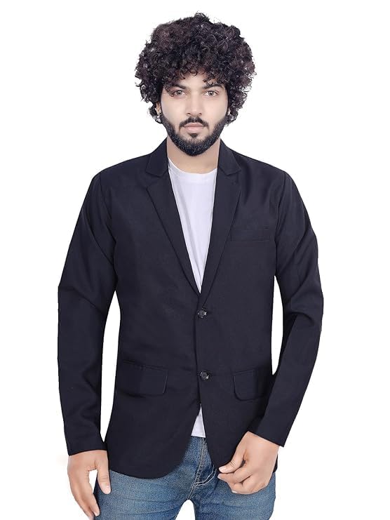 abc garments Men's Slim Fit Formal Party Two Button Blazer-picture-49