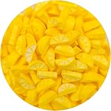 Ncs Lemon Wedge Shaped Edible Sprinkles – Yellow Cupcake, Cake & Cookie Decorations, 7 Oz