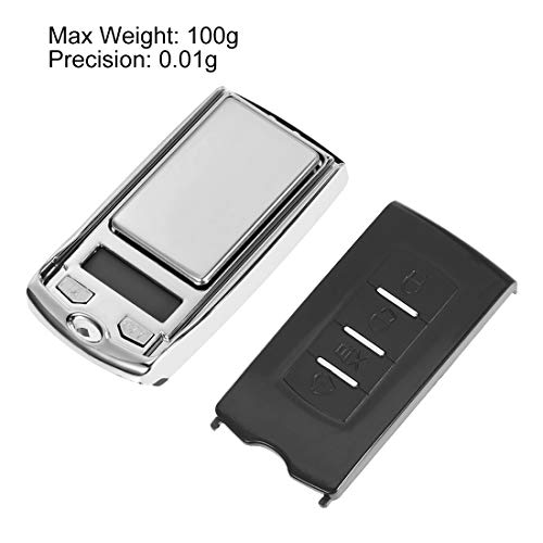 Báscula digital de bolsillo 100g portátil con pantalla LCD miniatura 4