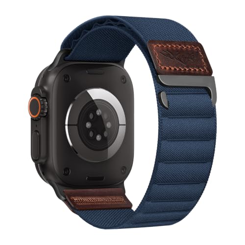 Alpine Loop Leather Design Compatible with Apple Watch Ultra 4/3/2 Band Men