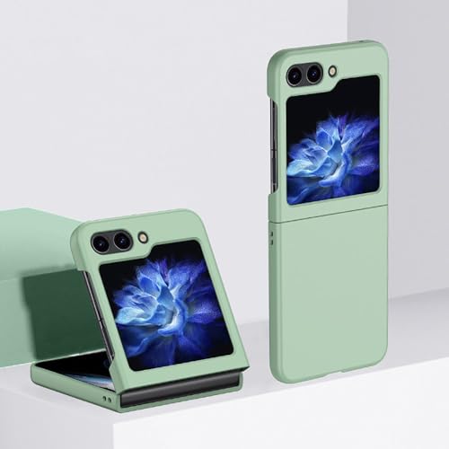 Coque Samsung Galaxy Z Flip5 rigide PC mat toucher doux anti-empreinte couleur vert