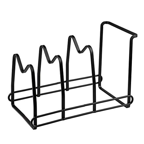 【BLKP】 パール金属 フライパン ラック 3段 限定 ブラック 幅18.0 × 奥行21.0 × 高さ29.5cm BLKP 黒 AZ-5056のサムネイル