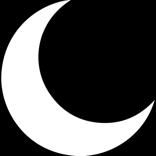 Miniatura 10 de Calcomanías transparentes de Halloween Luna creciente (oro metálico) Calcomanías de vinilo impermeables de alta calidad para teléfono portátil,