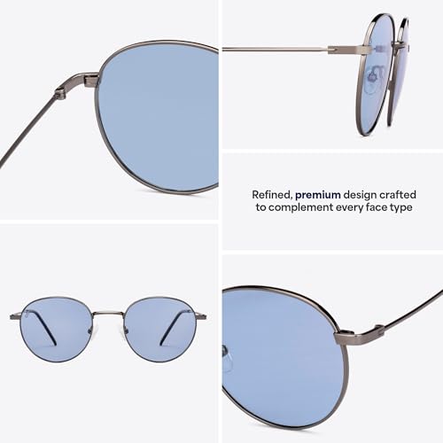 Image of Vincent Chase By Lenskart | Full Rim Round | Polarized Stylish Sunglasses | 100% UV Protected | For Men & Women