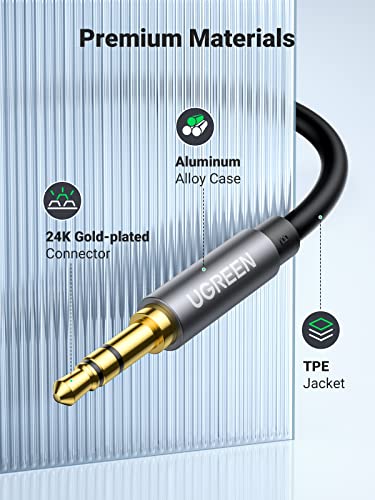 Ugreen Headphone Extension Cable 3.5Mm Extension Gold Plated Aux Extension Cable Audio Stereo Jack Male To Female Trs Cord Extender Compatible With Iphone Ipad Phones Tablets Media Players, 6Ft #TOP3