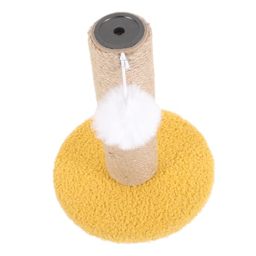 Garneck Vertical Cat Scratching Post with Hanging Ball Comfortable Safe Cat Scratcher Reusable Wear Resistant Design for Relaxation Play Climbing Prevents Furniture Damage