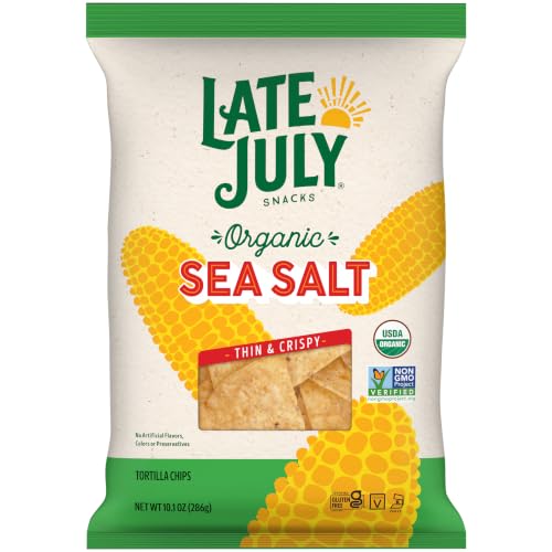 Image of Late July Restaurant Style Sea Salt Tortilla Chips, 10.1 Oz Bag