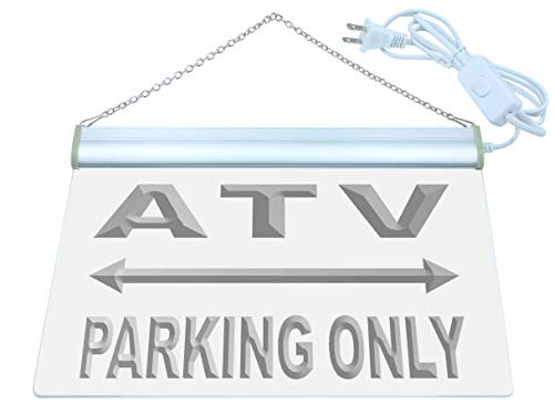 ADVPRO ATV Parking Only LED Neon Sign Red 12 x 8.5 Inches st4s32-m153-r