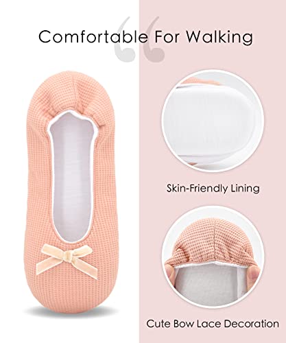 Image of Panda Bros Women's Ballerina House Slippers,Anti-Skid Comfy Warm Ballet Style Slippers