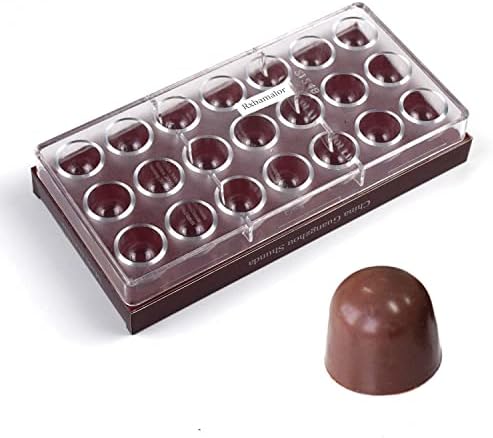 Polycarbonate Chocolate Mold Bullet Shape for Chocolate Bonbons Candy 21 Cavity 12g/pieces Baking Pastry Tools Mould 2124B