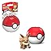 Mega Construx Pokemon Mini Eevee Assemblabile con Pokeball Giocattolo per Bambini 6+ Anni, GKY74