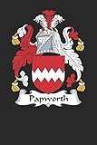 papworth hospital  Papworth: Papworth Coat of Arms and Family Crest Notebook Journal (6 x 9 - 100 pages)