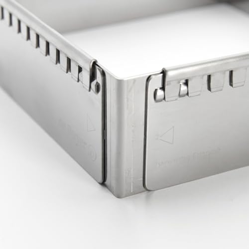 Marco inox extensible De Buyer: el molde ajustable de 5 cm de alto para repostería 5