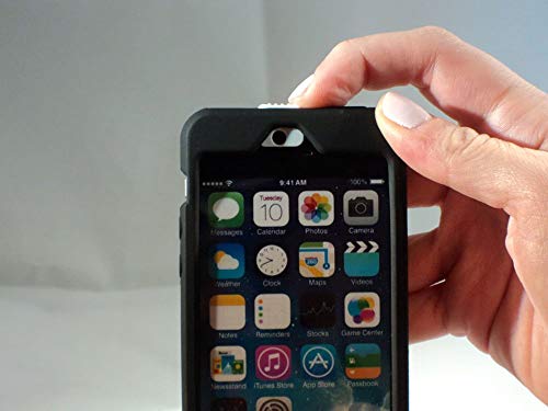 EyePatch iPhone SE/5/5s Case - Cleans Camera Lens and Covers Your Camera for Privacy - Black