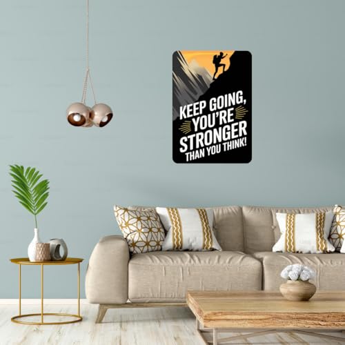 Image of Zesta Bathroom Decor Items Washroom Decor Tin Sign | Aesthetic Posters Wall Poster for Bedroom | Magnetic Cafe Decoration Items / Restaurant Decorations Items | Quirky Home Decor Bar Accent (Motivational (2))