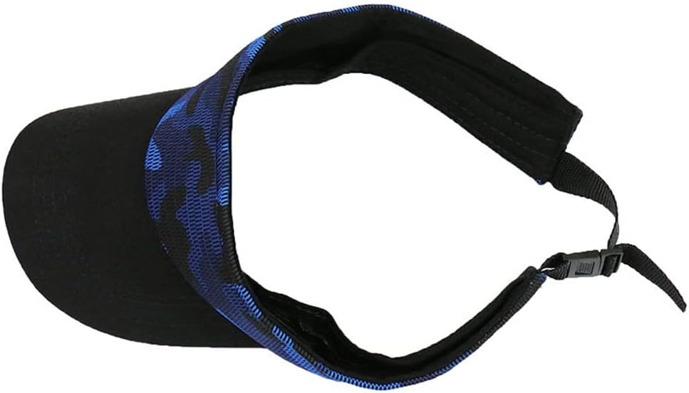 Camo Mesh Visor Hats for Hiking Running Sun Protected Men's Women's Cap Grey