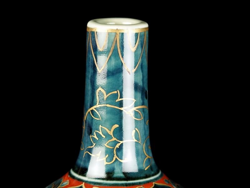 ★　名品【 南蛮人図瓢形瓶 円左エ門 作 】阿蘭陀趣味　染錦 金彩　金襴手 ★ ☆ 名品【 南蛮人図瓢形瓶 円左エ門 作 】阿蘭陀趣味 染錦 金彩 金襴手 ☆