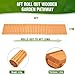 GDDGHS 8FT Roll Out Wooden Garden Pathway, Straight Cedar Walkway for Outdoor Patio/Backyard/Beach/Wedding Party, Anti-Slip Outdoor Path