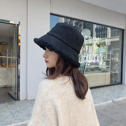 Amazon Co Jp 帽子 レディース ファー バケットハット レディース スエード風 裏ボア 小顔効果 女優帽 オシャレ 折りたたみ 防寒 アウトドア 秋冬 服 ファッション小物