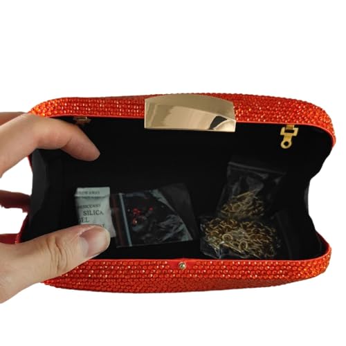 Image of Boutique De FGG Mini Rhinestone Clutch Purses for Women Formal, Luxury Crystal Clutch Evening Handbags, Party Dinner Purse
