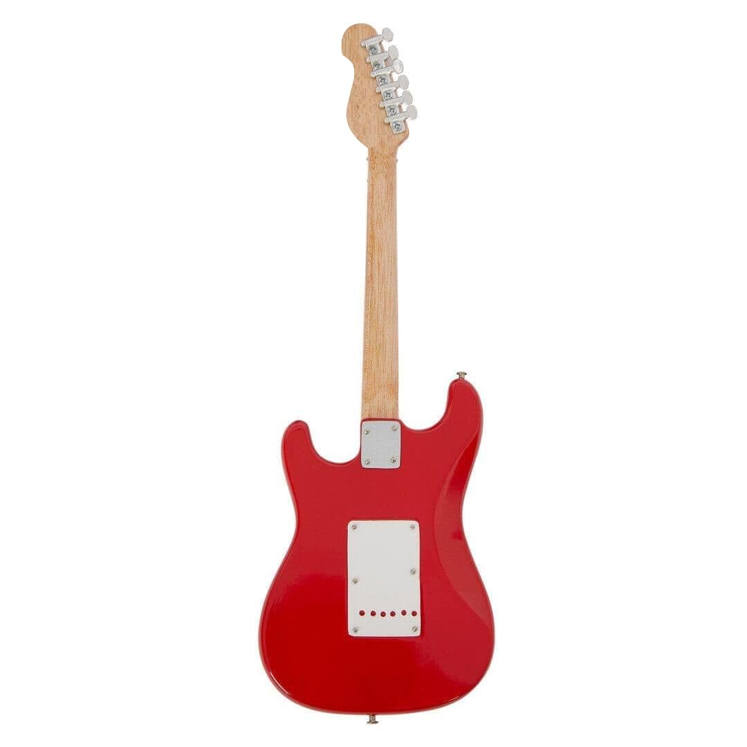 Eric C (Crema): Guitarra Torino Roja - Réplica de Guitarra en Miniatura - Regalos Musicales - Escala Ornamental Hecha a Mano 1/4