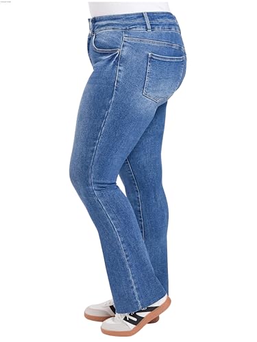 Royalty For Me Womens Women's Luxe Premium Stretch Slim Straight Jeans2