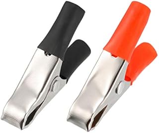 sourcing map 10A Clips Alligator Clamps Terminal Test Electrical Crocodile Clamp , 2pcs