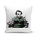 Housse de Coussin Taie Joker Batman Super Héros Mechant Comics Anime Super Hero Art Work (40x40 cm)