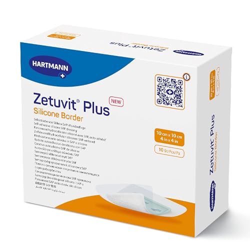 Zetuvit Border SAP Dressing w/Silicone Adhesive 4 x 4 / 10cm x 10cm