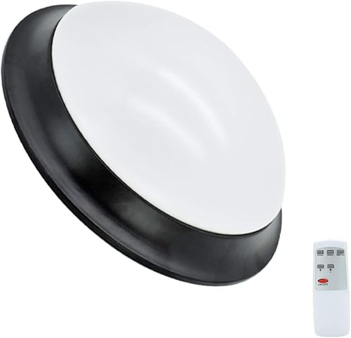 Miniatura 9 de DLLT - Luz LED de disco de techo con control remoto, 24 W, regulable, moderna, empotrada, luminaria redonda ajustable de brillo para dormitorio,