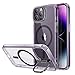 Produktbild ESR für iPhone 14 Pro Max Hülle, kompatibel mit MagSafe, Classic Ständer Hülle mit HaloLock, Militärnorm Schutz Case, integrierter Kamera Ringständer Handyhülle, Kratzfeste Rückseite, Klares Lila