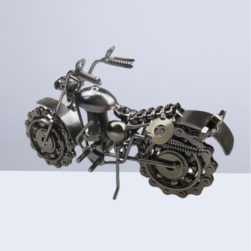 Solución decorativa con moto de metal clásica para espacios vacíos 7