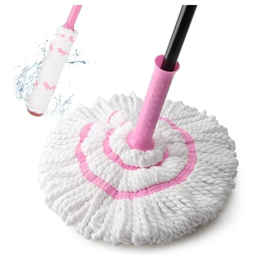 KeFanta Self Wringing Twist Mops for Floor Cleaning, Microfiber Floor Mop with Wringer, 57 " Long Handle Easy Wringing Mop for Hardwood Commercial Household Clean