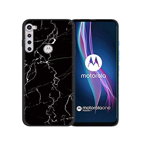 YZKJ Cover per Motorola One Fusion Plus,Nero