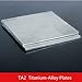 Titanium Sheet Plate Metal TA2 Titanium 2mm Thickness for Aerospace Industrial Processes Automotive DIY,100x200x2mm